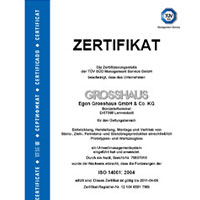 2000 - Zertifizierung des Umweltmanagement-Systems